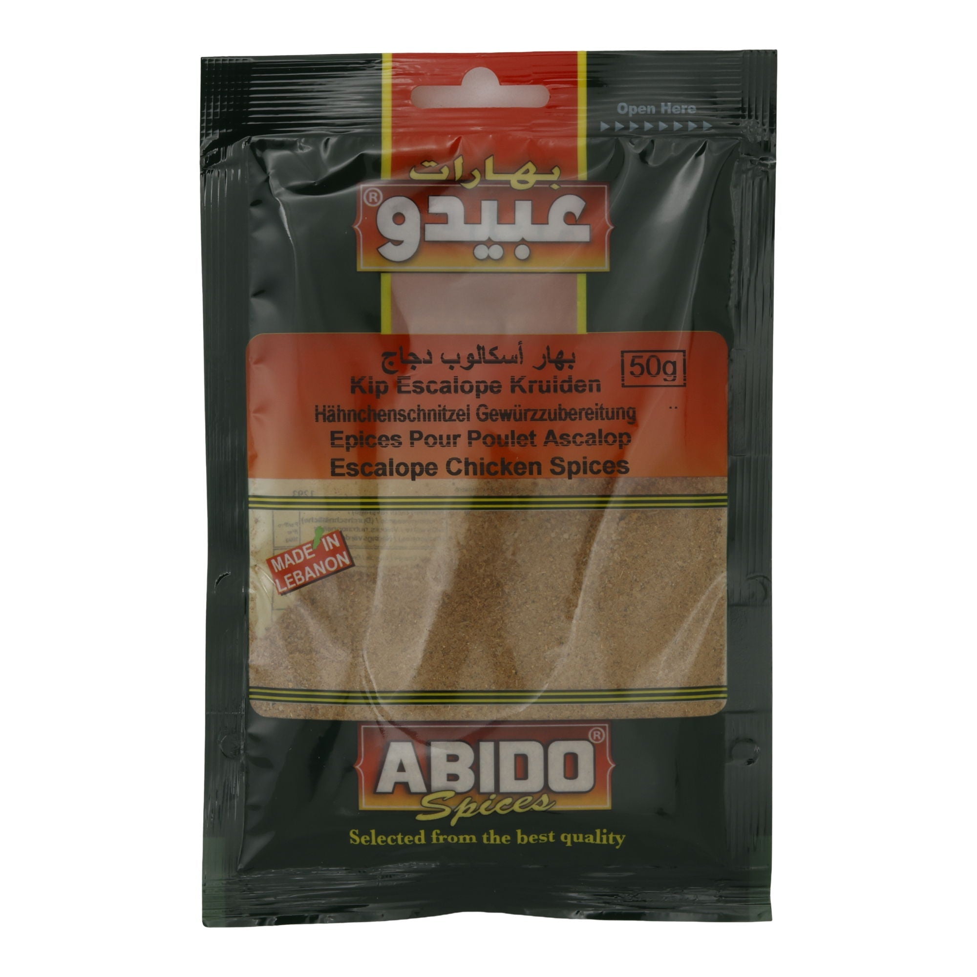 Gewürzmischung Abido | Escalope Chicken Spices | Für Hähnchenschnitzel | 50 g ABIDO